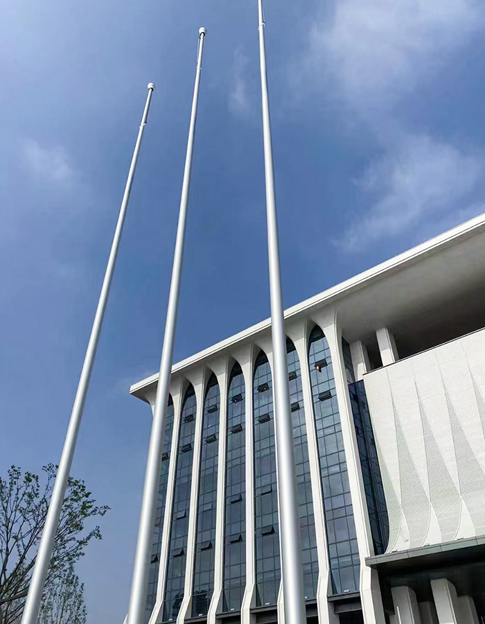 Horizontaler elektrischer Flaggenmast aus Aluminiumlegierung Horizontaler elektrischer Flaggenmast aus Aluminiumlegierung